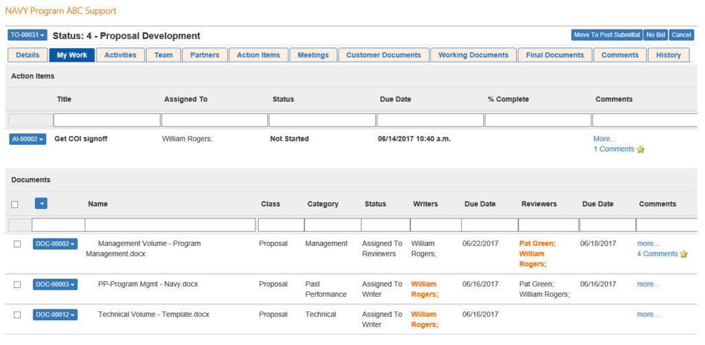 Task Order Factory Record View My Work