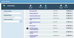 Create User Actions with the Action Wizard using the R3 Contract automation tools