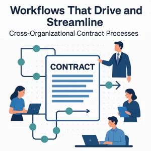 contract workflows automation that drive and streamline cross-organizational processes