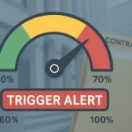Visual representation of the 70% funding threshold in federal contracting, emphasizing alerts, contract performance, and risk prevention.