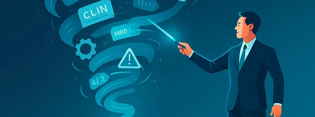 GovCon contract executive collaborating with AI-powered tools for compliance and efficiency.